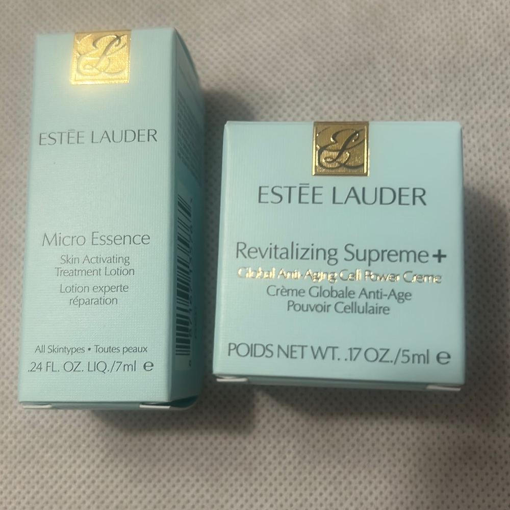 Estee’ Lauder Mini Anti-Aging Cell Power Cream & Micro Essence Skin Lotion